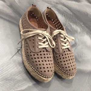 Espadrille tie up shoes size 7 1/2